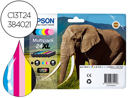 Epson T243840 Pack 6 Cores 24xl 
