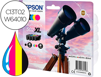 Epson T02w64010 Pack 4 - 502xl Cores