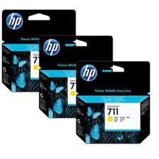 Hpcz136a - Pack  3 Amarelo - Hp711