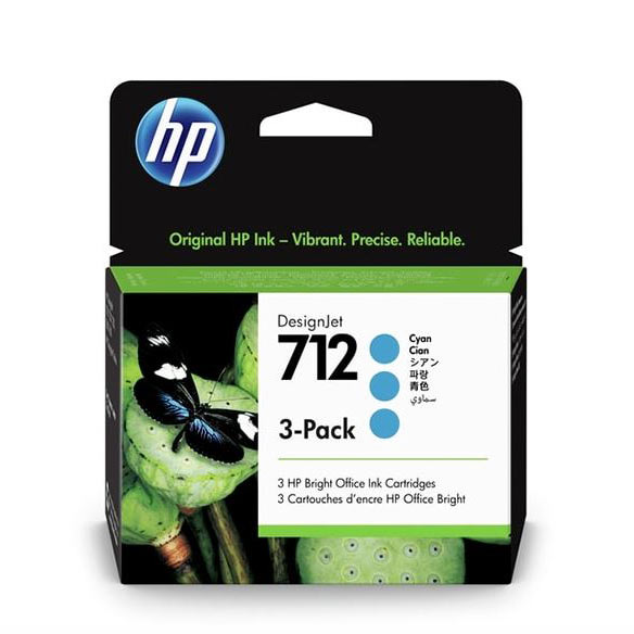 Hp712 Pack X 3 Azul - Hp3ed77a