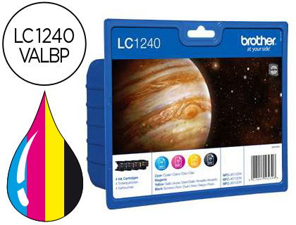 Pack 4 Brother Lc1240 (1 De Cada Cor)