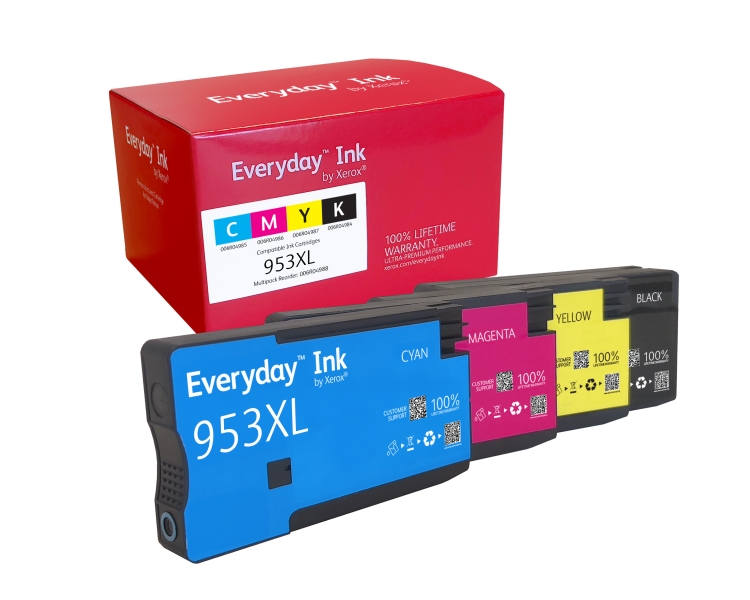 Xerox Everyday X953XL - pack de 4 Tinteiros Genericos (chip reforçado contra atualizações)