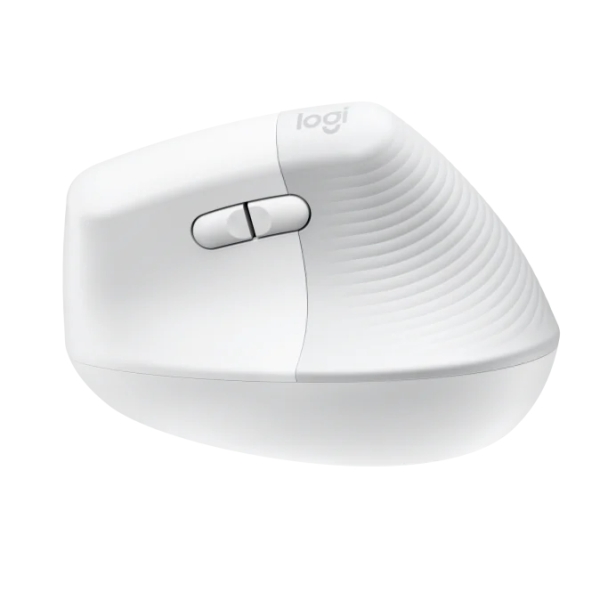 Rato Logitech Lift Vertical Bluetooth e USB sem fios 4000 dpi - 5 botões - Utilização para destros - Branco