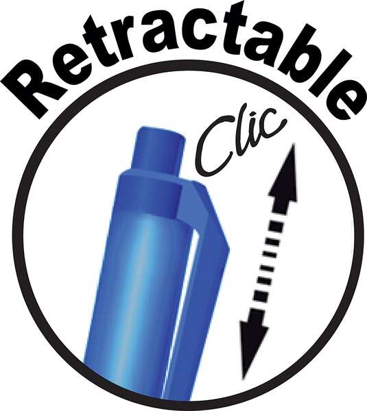 Caixa 12 Canetas Esferográfica Retrátil Bic Soft Feel - Ponta Média de 1mm - Corpo Translúcido com Grip - Azul