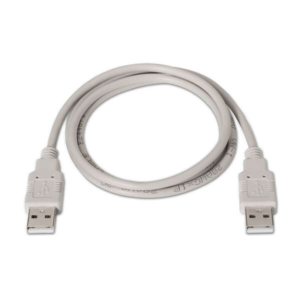 Cabo USB 2.0 Aisens - Tipo A Macho para Macho A - 2,0 m - Cor Bege