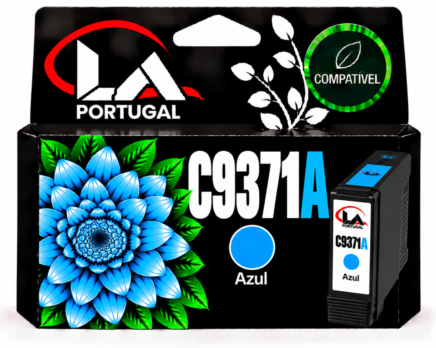 TINTEIRO COMPATIVEL COM HP 72 - AZUL (HPC9371A) 