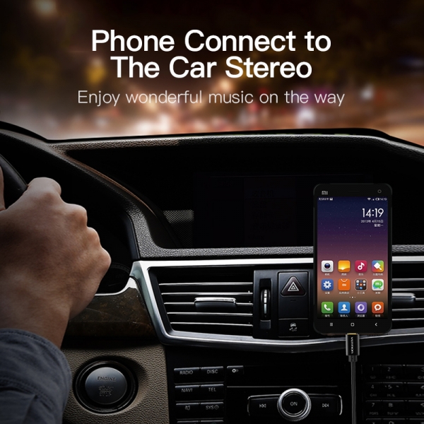 Vention Conversor Audio USB-C a Jack 3.5 Macho - 1m - Cor Preto