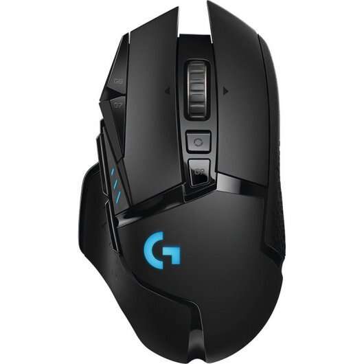 Rato USB sem fios Logitech G502 Lightspeed 16000 dpi - 10 botões programáveis ​​​​- Peso ajustável - Iluminação LED - Utilização por destros - Preto