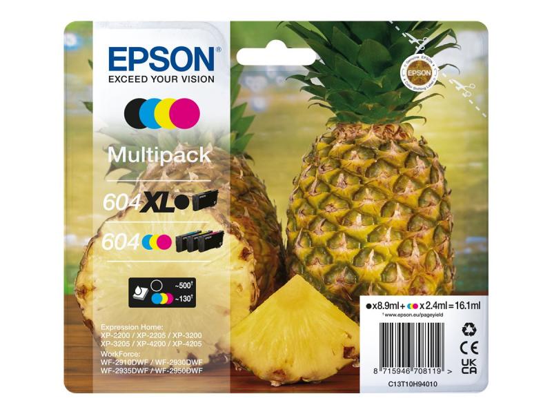 Epson 604XL/604 Pack de 4 Tinteiros
