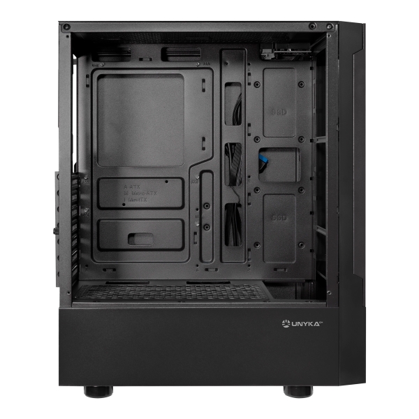 Caixa Unykach Aero C35 ATX - Fonte de alimentação de 500 W incluída - Suporta unidades de 3,5