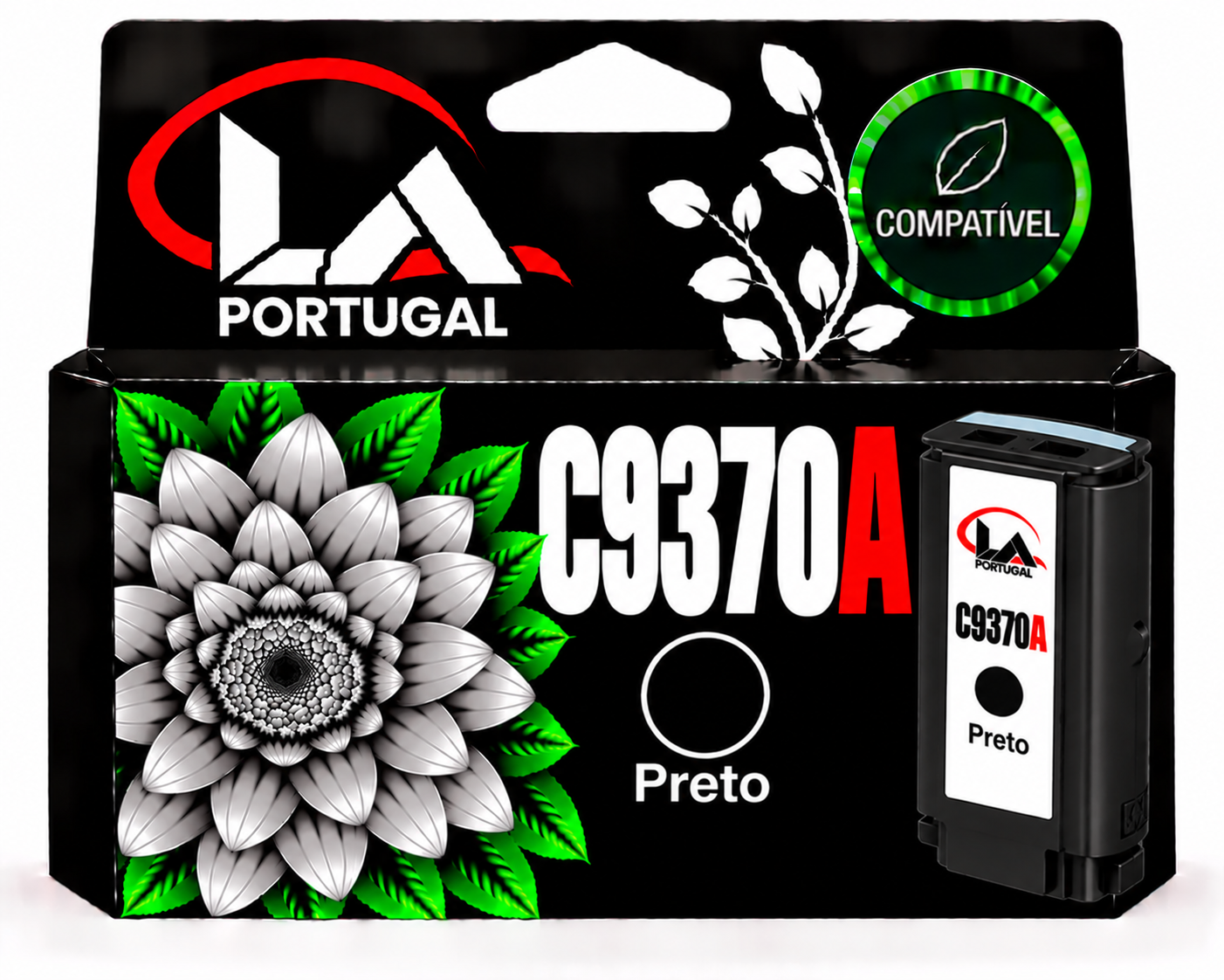 TINTERIO COMPATIVEL COM HP 72 - PRETO (HPC9370A)