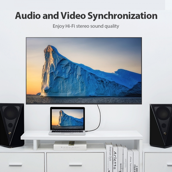 Vention Cabo HDMI Macho a HDMI Macho 2.0 4K Portatil - 1m - Cor Preto