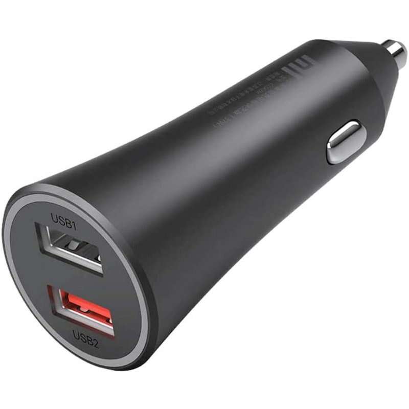 Carregador de isqueiro Xiaomi Mi 37W - 2x USB - Carregamento rápido