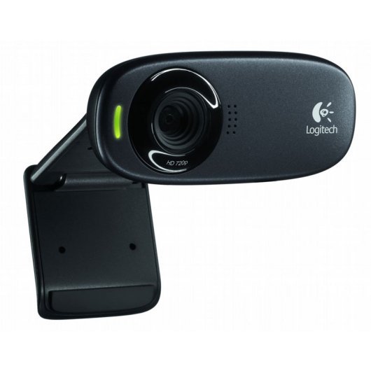 Logitech C310 Webcam HD 720p - 5Mpx - USB 2.0 - Microfone integrado - Ângulo de visão 60º - Foco fixo - Cabo 1,50 - Cor Preto