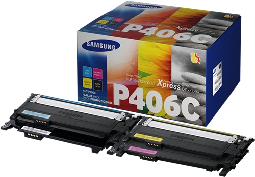 Samsung Clp360/365 / Clx-3300/3305 / C410w/460fw/460w	Clt-p406c	Rainbow Pack - Kit C/ As 4 Cores